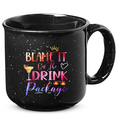 Girl Cruise Blame It On The Drink Package Drinking Booze 15oz Campfire Ceramic Mug