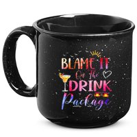 Girl Cruise Blame It On The Drink Package Drinking Booze 15oz Campfire Ceramic Mug
