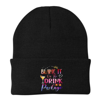 Girl Cruise Blame It On The Drink Package Drinking Booze Beanie