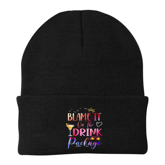 Girl Cruise Blame It On The Drink Package Drinking Booze Beanie