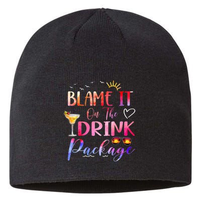 Girl Cruise Blame It On The Drink Package Drinking Booze Sustainable Beanie