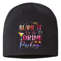 Girl Cruise Blame It On The Drink Package Drinking Booze Sustainable Beanie