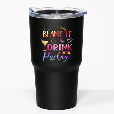 Girl Cruise Blame It On The Drink Package Drinking Booze Tumbler