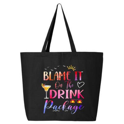 Girl Cruise Blame It On The Drink Package Drinking Booze 25L Jumbo Tote
