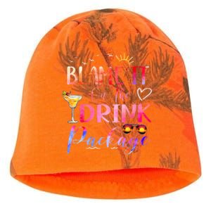 Girl Cruise Blame It On The Drink Package Drinking Booze Kati - Camo Knit Beanie