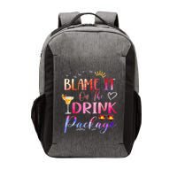 Girl Cruise Blame It On The Drink Package Drinking Booze Vector Backpack