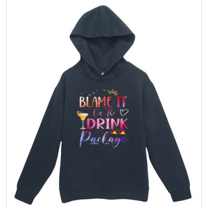 Girl Cruise Blame It On The Drink Package Drinking Booze Urban Pullover Hoodie