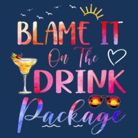 Girl Cruise Blame It On The Drink Package Drinking Booze Infant Baby Jersey Bodysuit