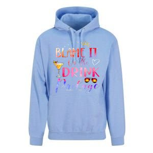 Girl Cruise Blame It On The Drink Package Drinking Booze Unisex Surf Hoodie