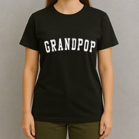Grandpop Classic Bold Font FatherS Day Grandpop Raglan Baseball T-Shirt