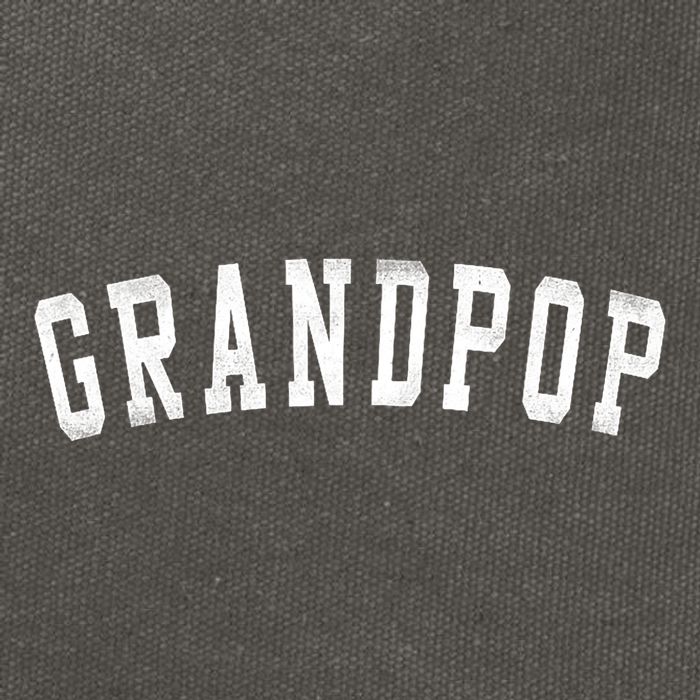 Grandpop Classic Bold Font FatherS Day Grandpop Raglan Baseball Cotton Canvas Backpack