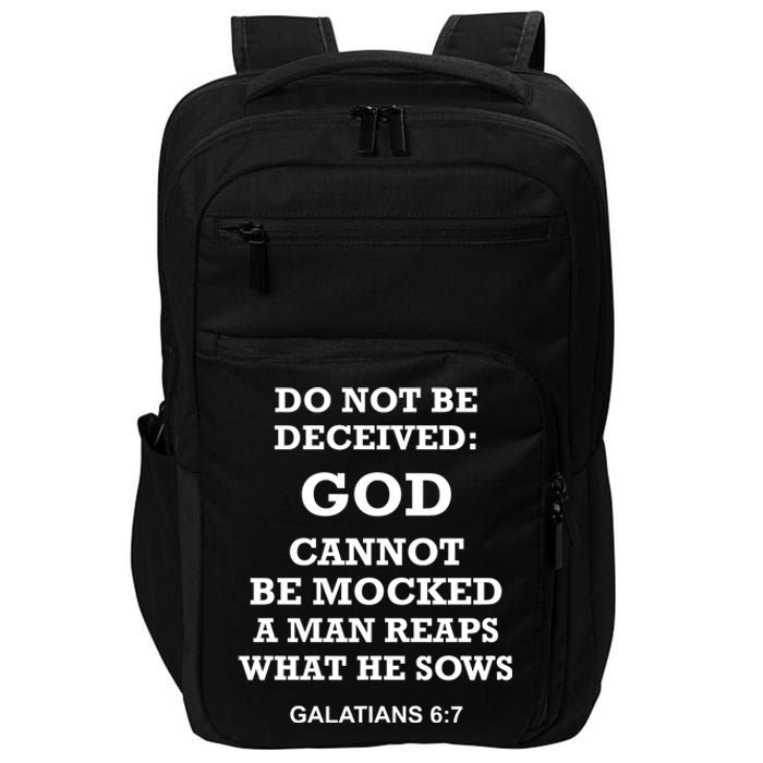 God Cannot Be Mocked By Drag Queens Wear God Is Not Mocked Last Supper Mockery Impact Tech Backpack