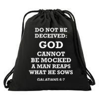 God Cannot Be Mocked By Drag Queens Wear God Is Not Mocked Last Supper Mockery Drawstring Bag