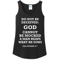 God Cannot Be Mocked By Drag Queens Wear God Is Not Mocked Last Supper Mockery Ladies Essential Tank