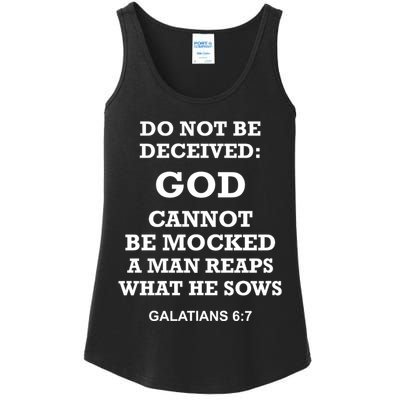 God Cannot Be Mocked By Drag Queens Wear God Is Not Mocked Last Supper Mockery Ladies Essential Tank