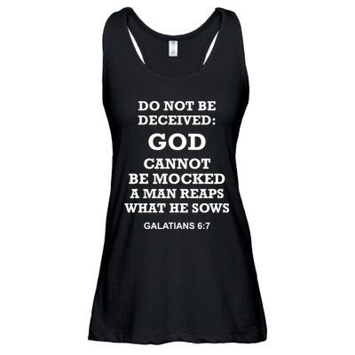 God Cannot Be Mocked By Drag Queens Wear God Is Not Mocked Last Supper Mockery Ladies Essential Flowy Tank