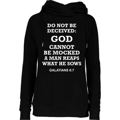 God Cannot Be Mocked By Drag Queens Wear God Is Not Mocked Last Supper Mockery Womens Funnel Neck Pullover Hood