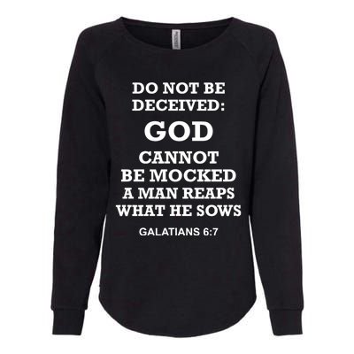 God Cannot Be Mocked By Drag Queens Wear God Is Not Mocked Last Supper Mockery Womens California Wash Sweatshirt