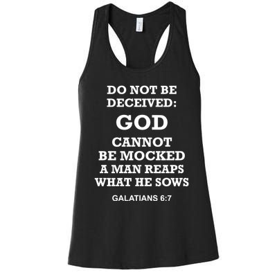 God Cannot Be Mocked By Drag Queens Wear God Is Not Mocked Last Supper Mockery Women's Racerback Tank