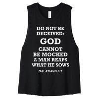 God Cannot Be Mocked By Drag Queens Wear God Is Not Mocked Last Supper Mockery Women's Racerback Cropped Tank