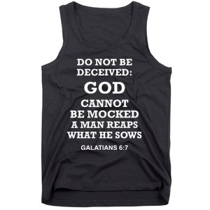 God Cannot Be Mocked By Drag Queens Wear God Is Not Mocked Last Supper Mockery Tank Top