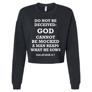 God Cannot Be Mocked By Drag Queens Wear God Is Not Mocked Last Supper Mockery Cropped Pullover Crew