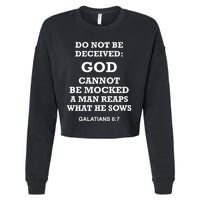 God Cannot Be Mocked By Drag Queens Wear God Is Not Mocked Last Supper Mockery Cropped Pullover Crew