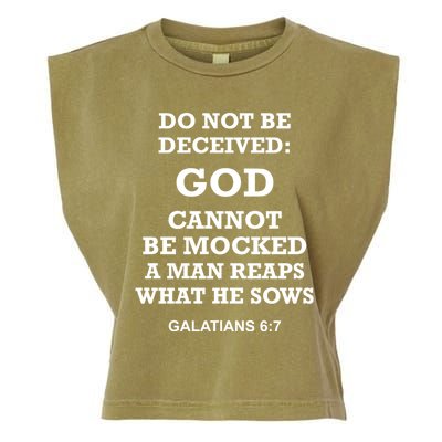 God Cannot Be Mocked By Drag Queens Wear God Is Not Mocked Last Supper Mockery Garment-Dyed Women's Muscle Tee