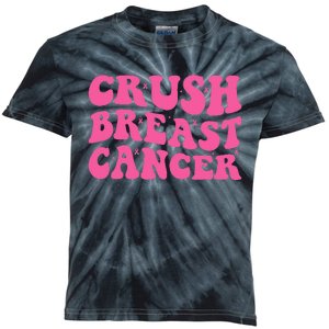 Groovy Crush Breast Cancer Awareness Women Gift Kids Tie-Dye T-Shirt