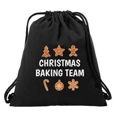 Gingerbread Christmas Baking Team Drawstring Bag