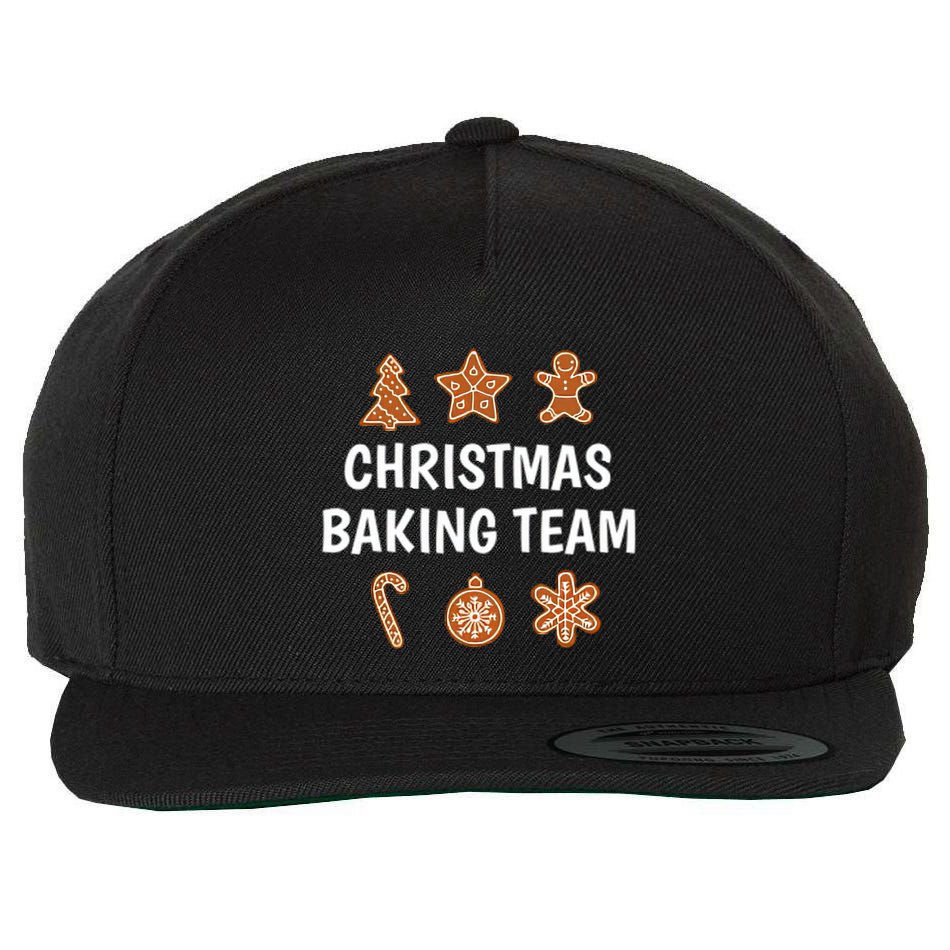 Gingerbread Christmas Baking Team Wool Snapback Cap