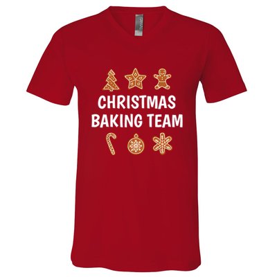 Gingerbread Christmas Baking Team V-Neck T-Shirt