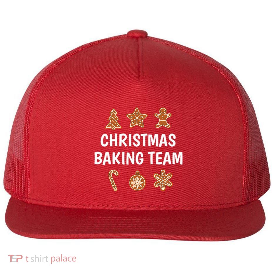 Gingerbread Christmas Baking Team Flatbill Hat