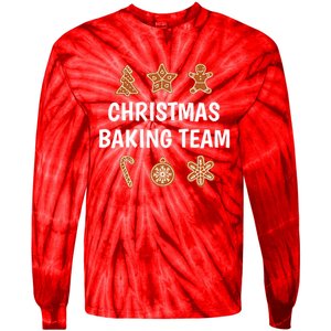 Gingerbread Christmas Baking Team Tie-Dye Long Sleeve Shirt