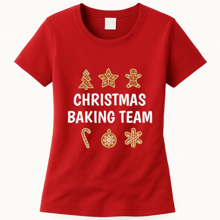 Gingerbread Christmas Baking Team Womens T-Shirt