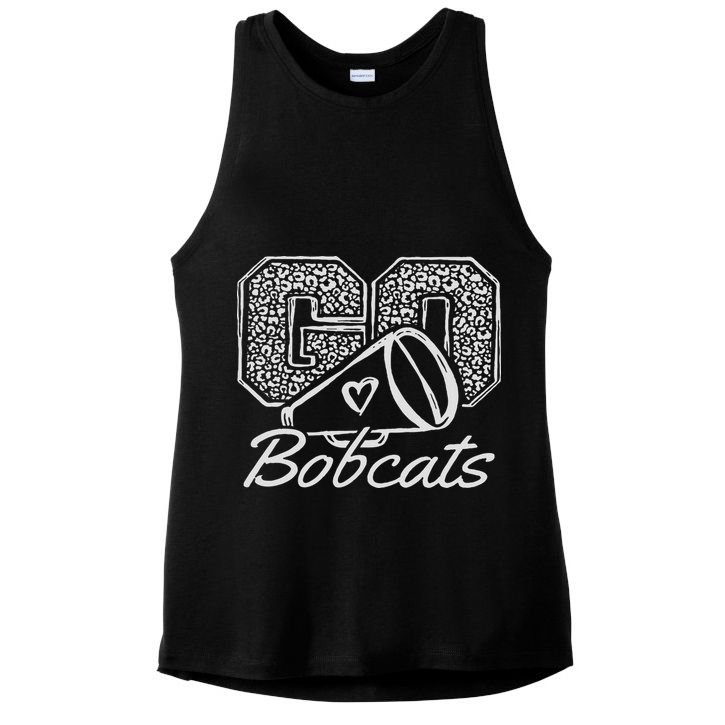 Go Cheer Bobcats Sports Name Gifts Women Boy Girl Ladies PosiCharge Tri-Blend Wicking Tank