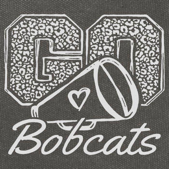 Go Cheer Bobcats Sports Name Gifts Women Boy Girl Cotton Canvas Backpack