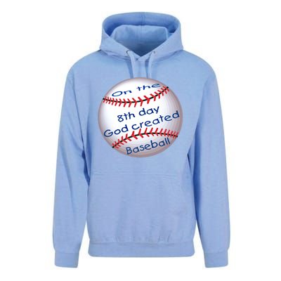 God Created Baseball On The 8th Day Funny Gift Unisex Surf Hoodie