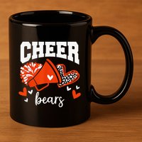 Go Cheer Bears Sports Name Female 11oz C Handle Ceramic Mug