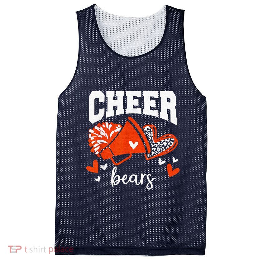 Go Cheer Bears Sports Name Female Mesh Reversible Basketball Jersey Tank