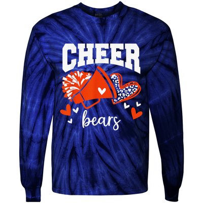 Go Cheer Bears Sports Name Female Tie-Dye Long Sleeve Shirt
