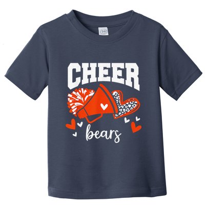 Go Cheer Bears Sports Name Female Toddler T-Shirt