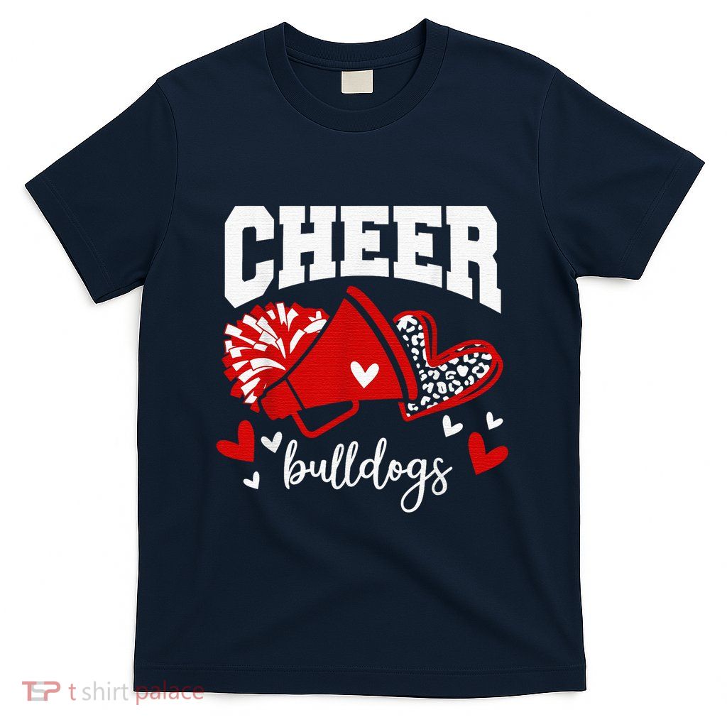 Go Cheer Bulldogs School Sports Fan Spirits Mascot T-Shirt