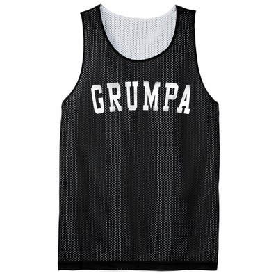 Grumpa Classic Bold Font FatherS Day Grumpa Mesh Reversible Basketball Jersey Tank