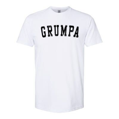 Grumpa Classic Bold Font FatherS Day Grumpa Softstyle CVC T-Shirt