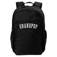 Grandpop Classic Bold Font FatherS Day Grandpop Daily Commute Backpack