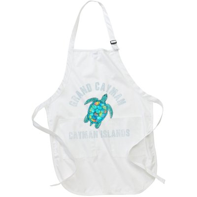 Grand Cayman Beach Design Sea Turtle Illustration Gift Apron