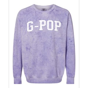 Gpop Classic Bold Font Gpop Birthday Gift Colorblast Crewneck Sweatshirt