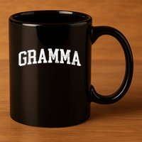 Gramma Classic Bold Font Gramma Birthday Gift 11oz C Handle Ceramic Mug
