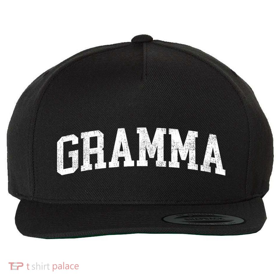 Gramma Classic Bold Font Gramma Birthday Gift Wool Snapback Cap